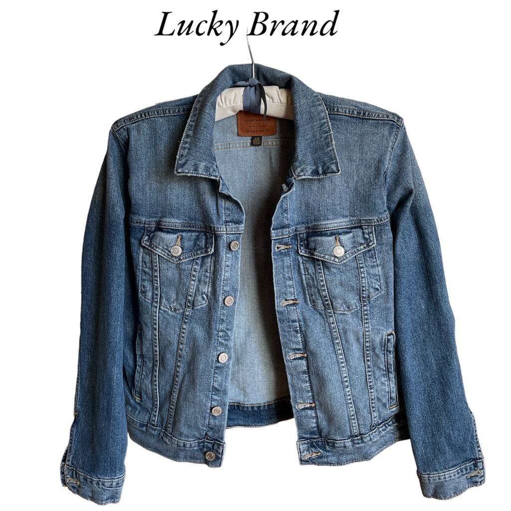 Lucky Brand Tomboy Trucker Denim Jacket